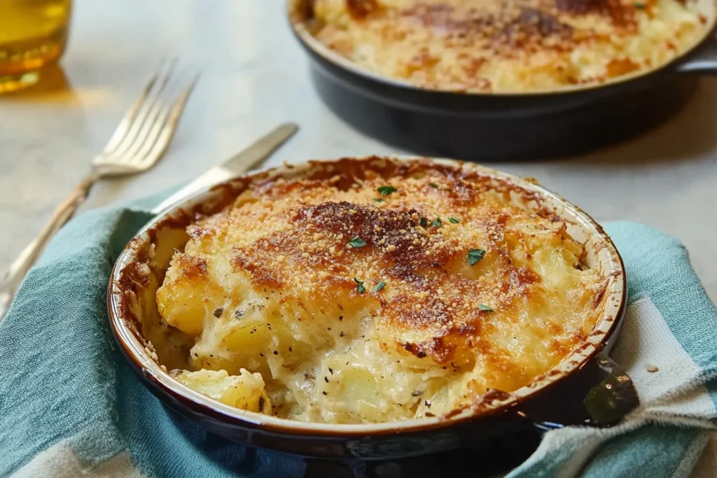 Cacio e Pepe Potato Gratin