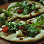 Arugula and Hummus Mini Pizzas