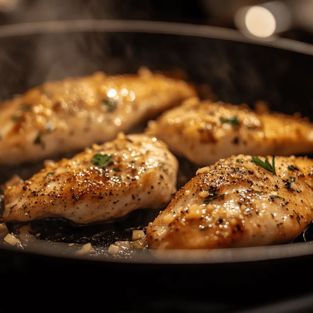 Chicken Scampi with Garlic Parmesan Rice Recipe